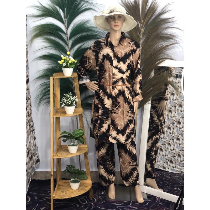 Set tunik / Setelan Tunik Rayon Kekinian / One set Rayon