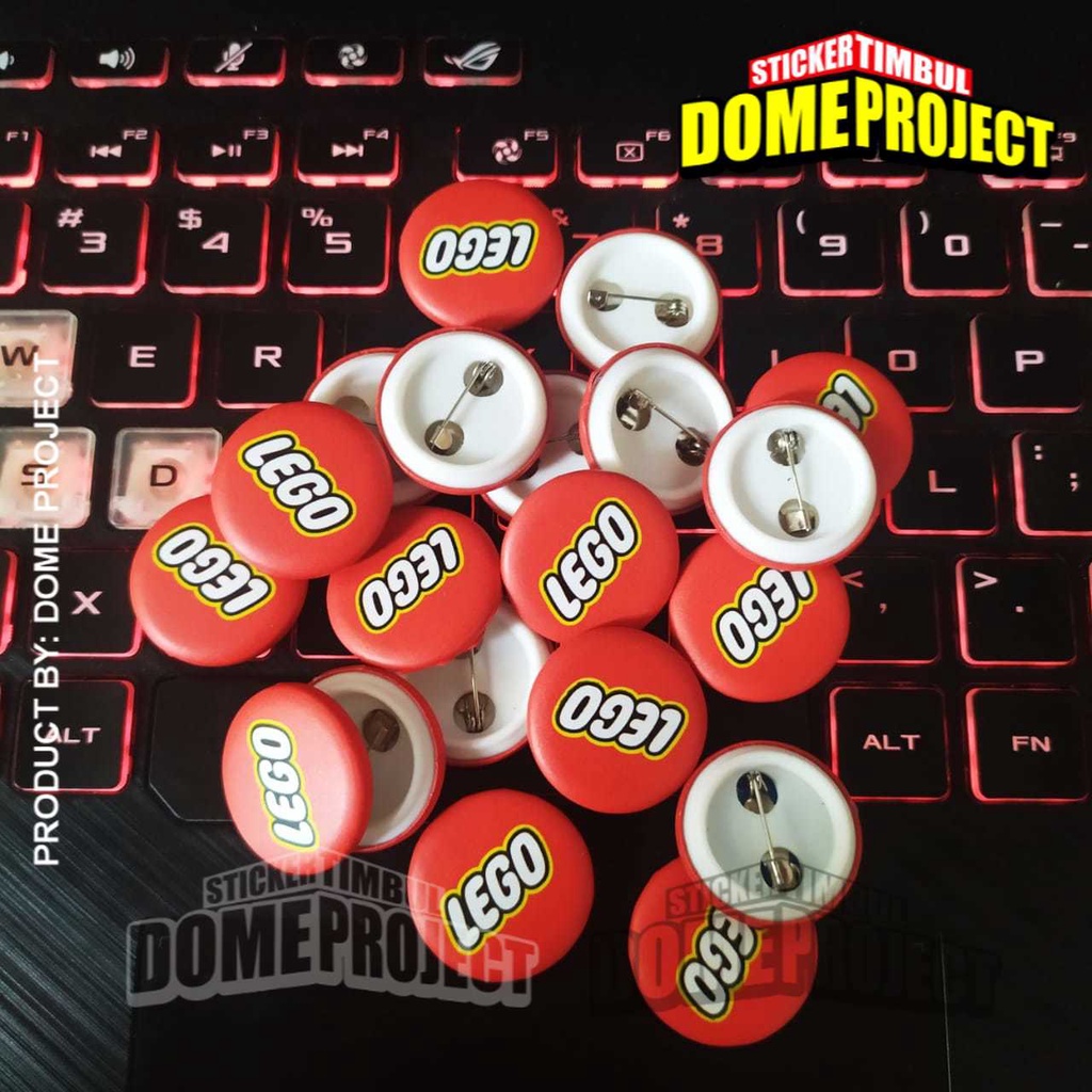 LEGO PIN PENITI 25MM BUTTON PIN AKSESORIES ROMPI AKSESORIES TAS