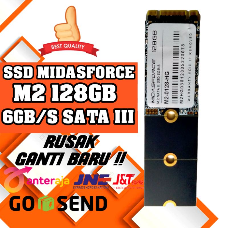 M2 SATA 128GB MIDASFORCE M.2 2240 2260 2280