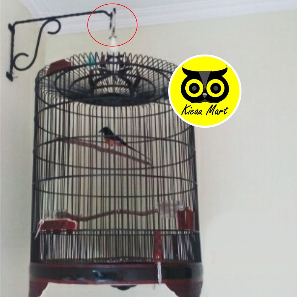 GANTUNGAN TEMPEL POLOS DINDING TEMBOK CANTOLAN SANGKAR KANDANG BURUNG MURAI LOVEBIRD PERKUTUT GNTTPJA