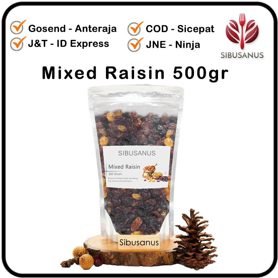 

Mixed Fruit 500 Gram Raisin Berry Golden Buah Kismis Mixed Dry Fruit