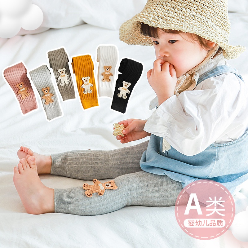 Celana Legging Bayi Perempuan 0 - 3 tahun Celana Legging Buka Kaki Import