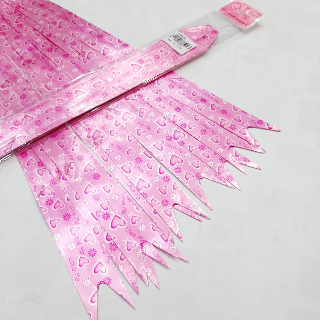 

Pita Tarik Serut Hias Kado Parcel-PITATARIK 30M TIPIS (isi10) PINK/ Pita Kado/ Pita Parcel