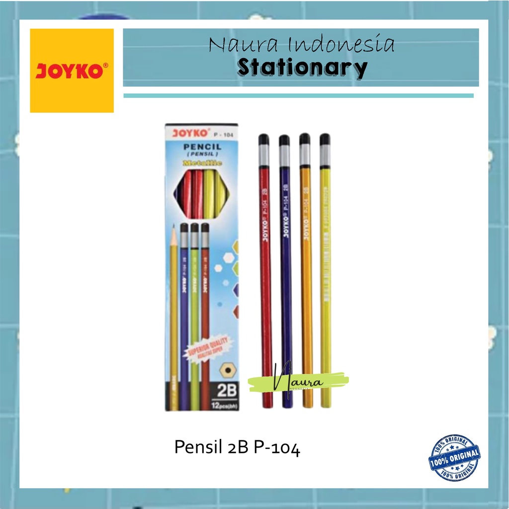 

[1PACK] PENSIL JOYKO 2B P-104 | JOYKO P-104 | PENSIL 2B P-104