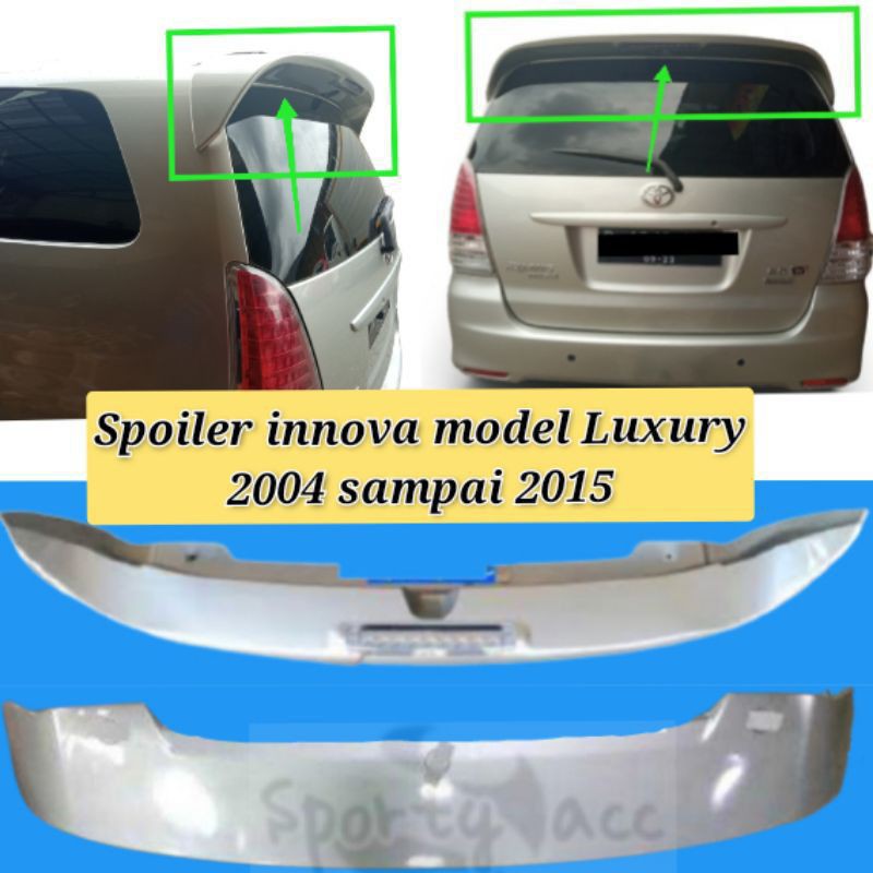 Spoiler Toyota Innova model luxury