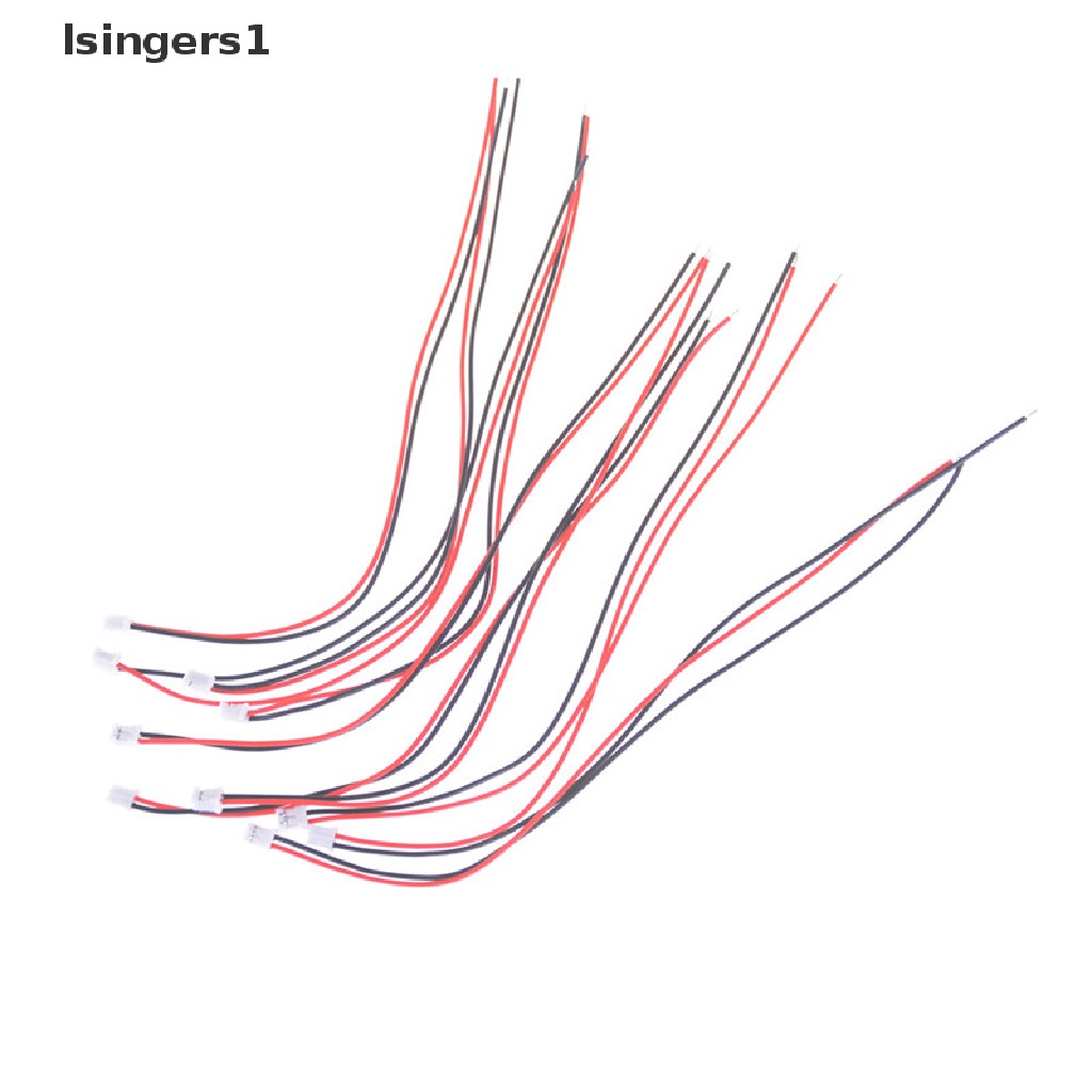 (lsingers1) 10pcs Kabel Konektor Male Mini Micro PH 2.0mm JST 2-Pin 200mm