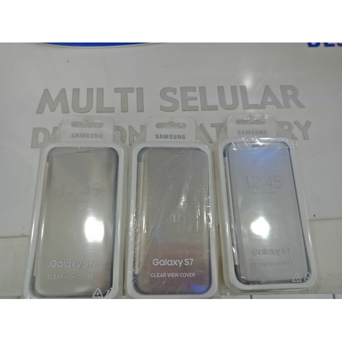 Clear View Cover Galaxy S7 Flat Original 100%