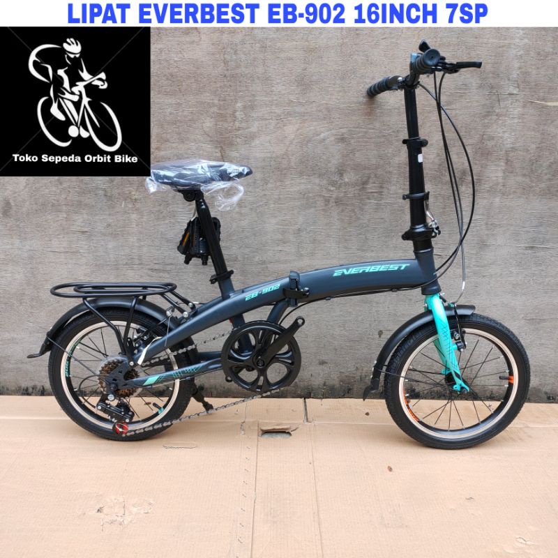 Sepeda Lipat Everbest EB-902 16Inch 7Sp Hi-ten stell