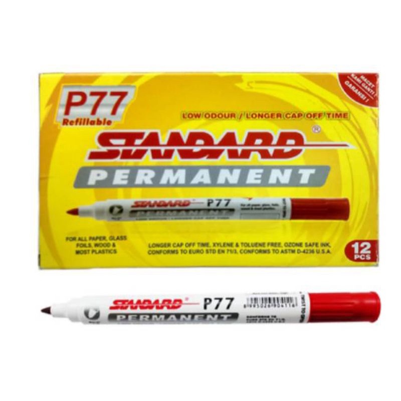 

Standard P77 Permanent Marker Spidol Permanent Marker Standard ECER