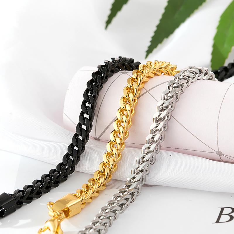 Gelang Rantai Bahan Stainless Steel Untuk Pria