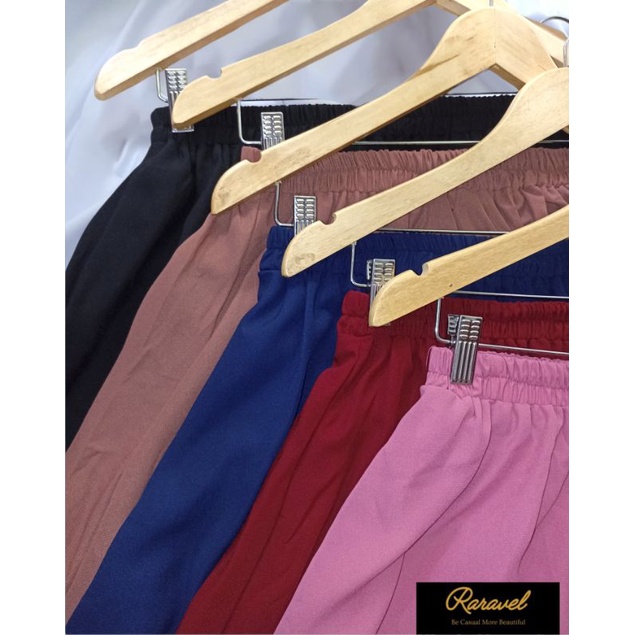 Rok Raravel Maida Black Navy Maroon Dusty Pink Caramel Rok Casual Cantik Terbaru Ori Bahan Wolfis bisa CoD