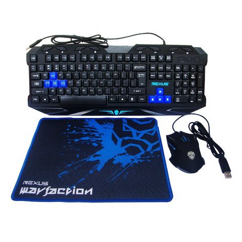 gaming combo keyboard mouse mouspad rexus vr1 WARFACTION keyboard gaming