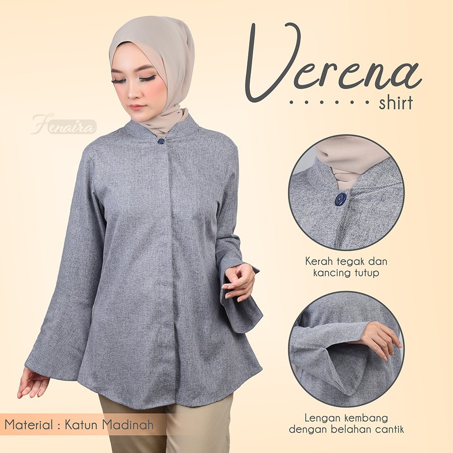 Verena Madinah Cotton Shirt / Verena Shirt / Kemeja Verena Katun Madinah