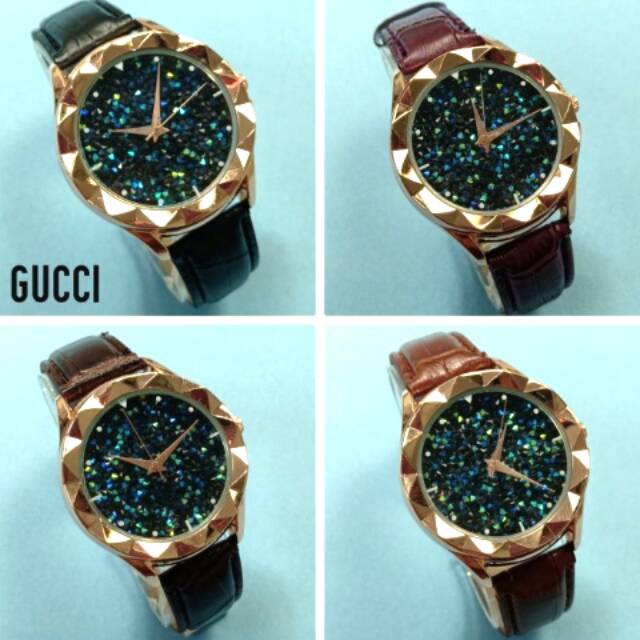 JAM TANGAN WANITA GUCCI TALI KULIT MURAH