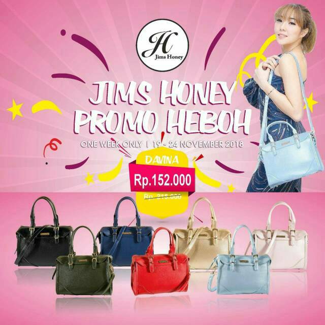 Jims Honey Promo Heboh Davina Bag / Tas Wanita / Tas Import / Tas Promo / Tas Jimshoney