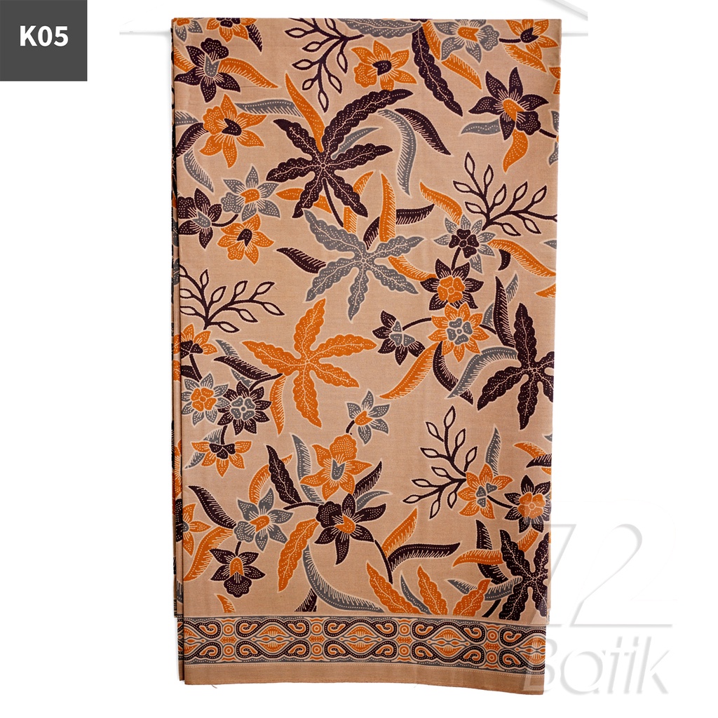 KAIN BATIK PREMIUM Bahan Katun Motif Kembang Daun Singkong Warna Biru 722342 Cap 72 Jarik Jarit Samping Kebat Panjang Batik Katun Modern Premium Bahan Seragam Batik Pernikahan Kantor Keluarga Murah Kamen Jadi Batik Bali Lembaran