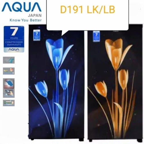 Kulkas Aqua Bunga AQR 191LB/LK Kulkas Aqua Pintu Bunga Tulip