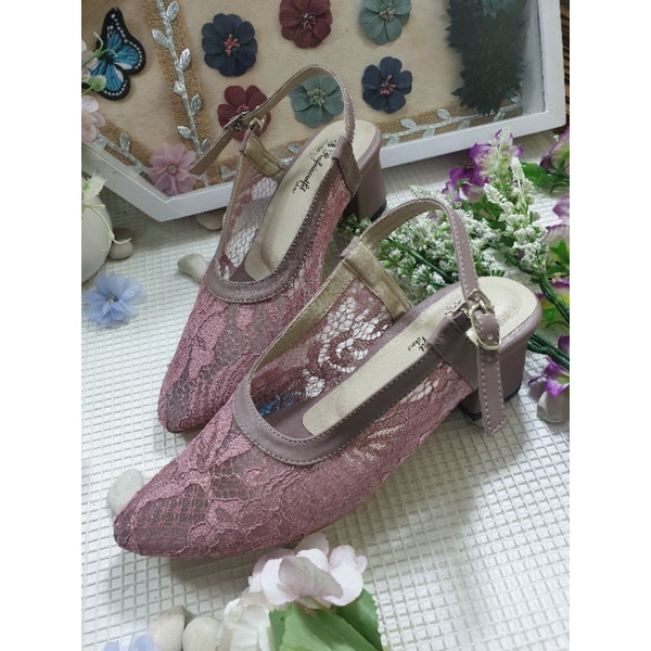 sepatu clarisa mauve tinggi 5cm tahu