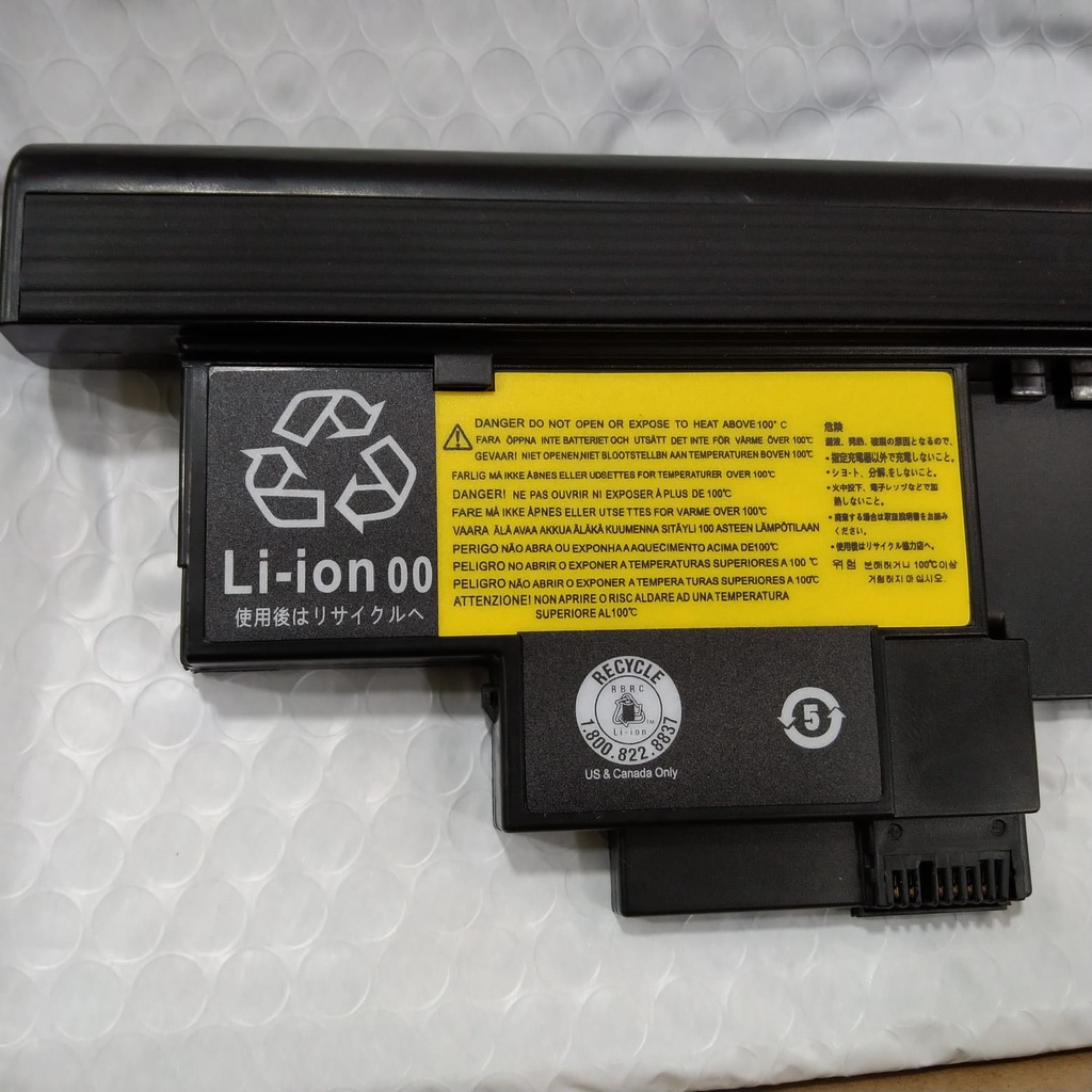 Baterai Batre Battery Laptop IBM LE ThinkPad X200 X201 Tablet X200T 43R9257 42T4658 14.4V 5200mAh 12++ Original 8 cell