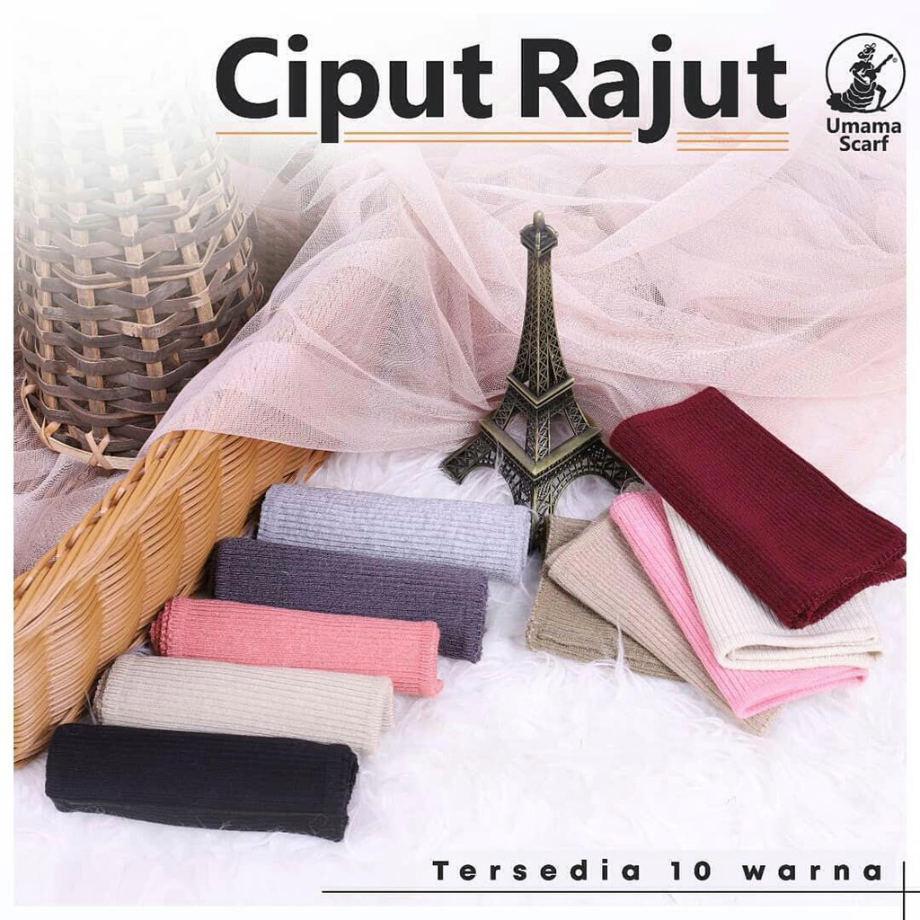  Umama  Scarf Hijab Ciput  Rajut  Polos Isi 10 Shopee 