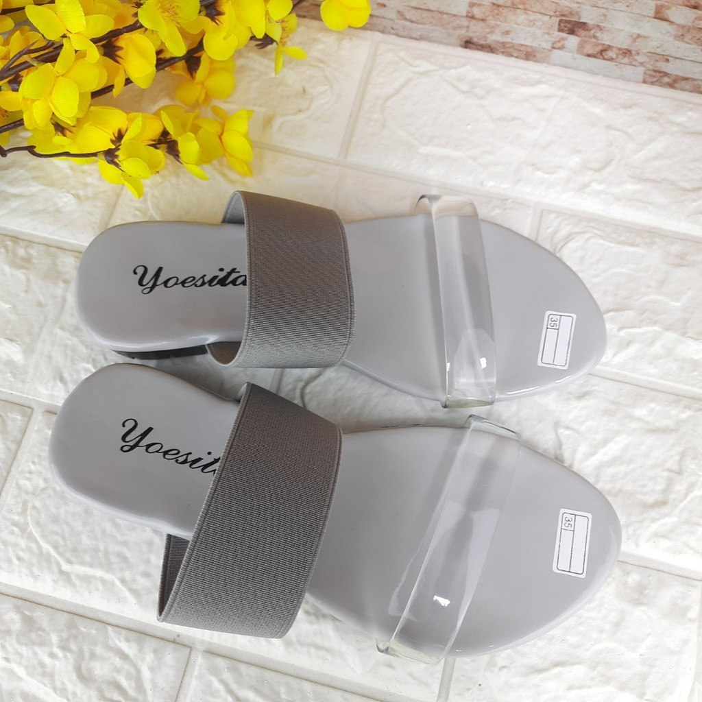 [TAMAN SEPATUKU] SANDAL SEPATU TRENDY MURAH ANAK ABU JELLY UK 26-30 KAX10