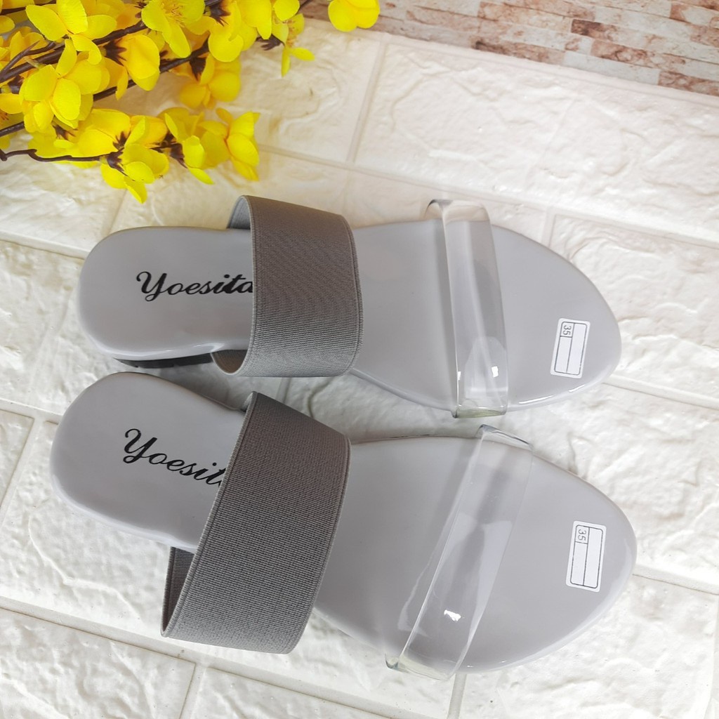 [TAMAN SEPATUKU] SANDAL SEPATU TRENDY MURAH ANAK ABU JELLY UK 26-30 KAX10