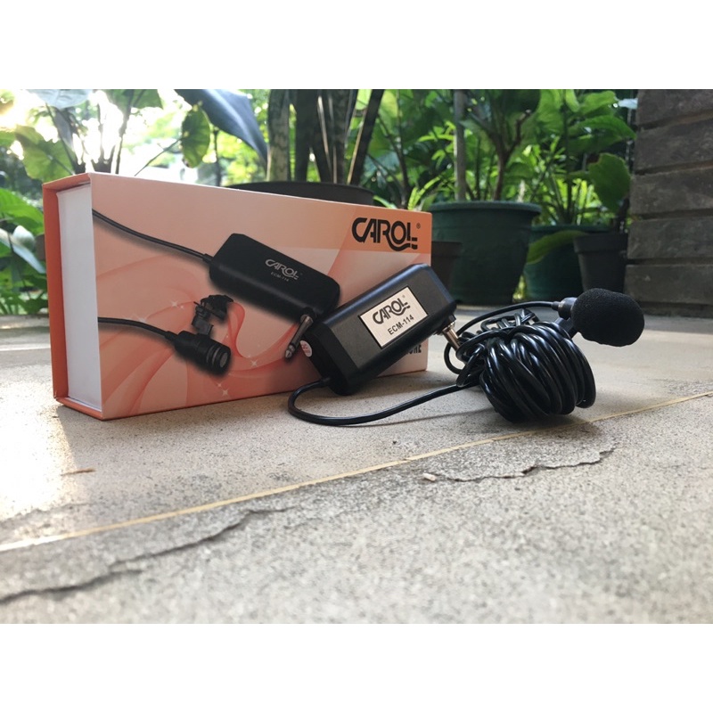 MICROPHONE MIC CABLE CLIP ON MIKROPON MIK KABEL JEPIT KANCING CAROL ECM-114 ORIGINAL ORI BAGUS TERLARIS TERBAIK GARANSI