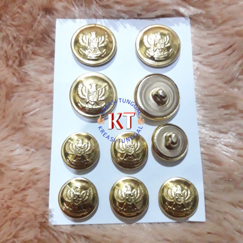 kancing pdu garuda/kancing baju lurah/camat/bupati/kancing baju upacara
