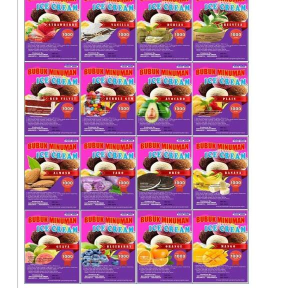 

Recomend Grosir Bubuk Es Krim Instan Berbagai Macam Varian Rasa Istimewa 1kg Instant Ice Cream Powder ✓