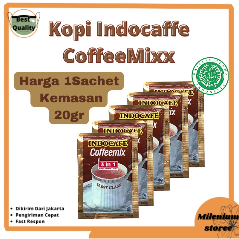 

Kopi Indocafe Coffeemix 3 In 1 Sachet 20gr Kopi Mix 1Pcs MS