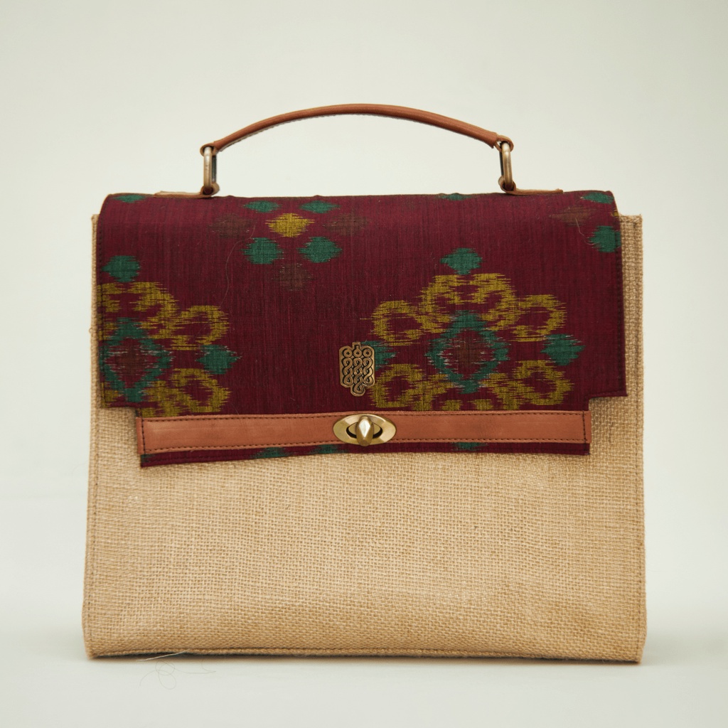 Garjita Collection - Structured Bag - EthneeQ Bag - Tas Goni Wanita dan Pria - Tas Kain Karung Goni 