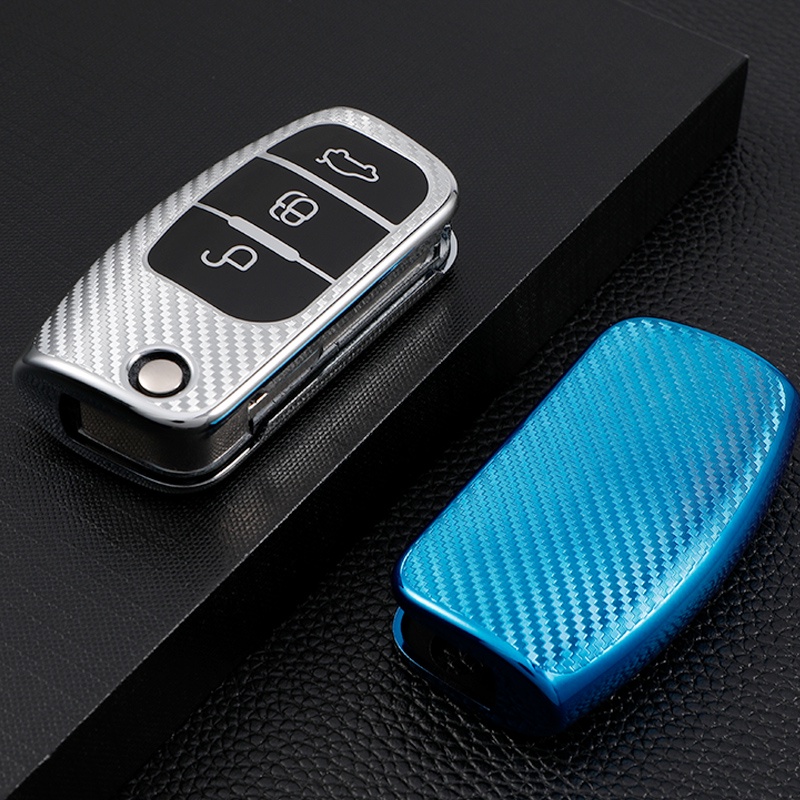 Tpu Mobil 3tombol Key Case Cover Untuk Ford Fiesta Focus2 Ecosport Kuga Escape Falcon B-Max C-Max Eco Sport Galaxy