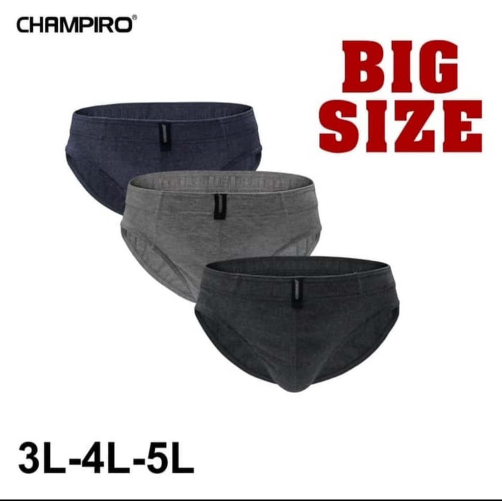 CD Champiro 0312 Pria JUMBO | 3 Pcs Celana Dalam Campiro Open Laki Laki Dewasa