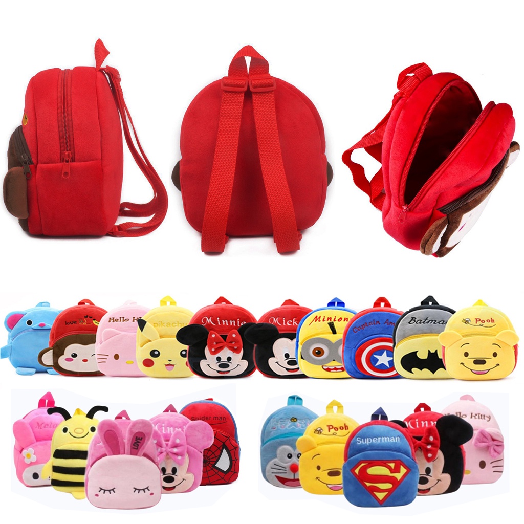 BRGUNIK Tas Ransel Anak Karakter Aneka Motif Backpack Import R115