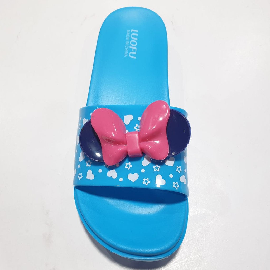 jelly sandal anak cewek luofu slop karet import sendal selop E7159A-C02