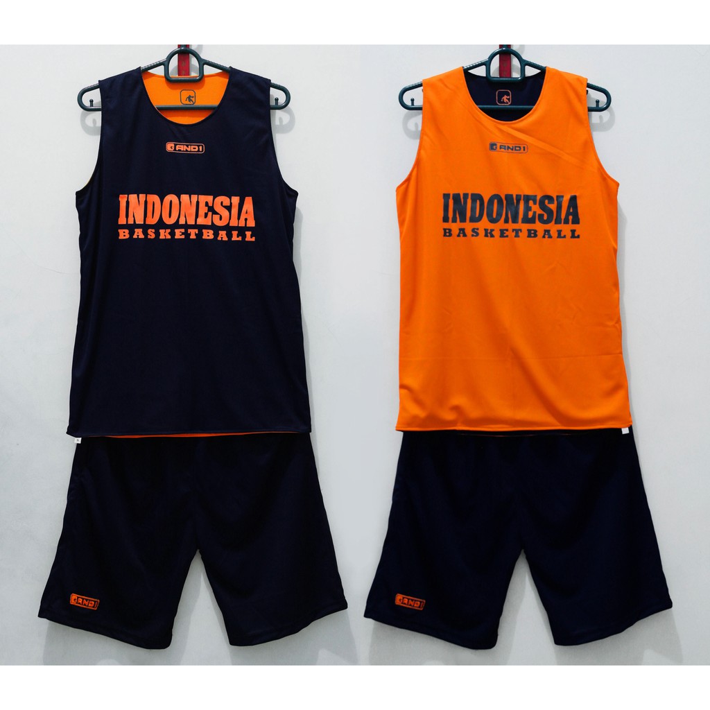 Baju Basket Training Jersey Bolak Balik Indonesia Basketball