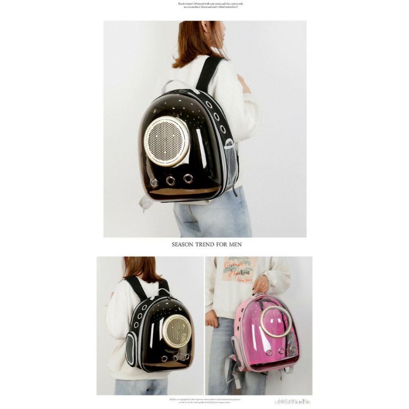 EXOTICGOODS TAS ASTRONOT DENGAN JENDELA TAS KUCING RANSEL KUCING TAS