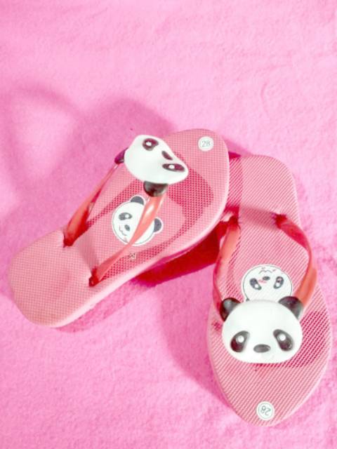 Sandal Jepit Anak laki laki dan perempuan Motif Panda