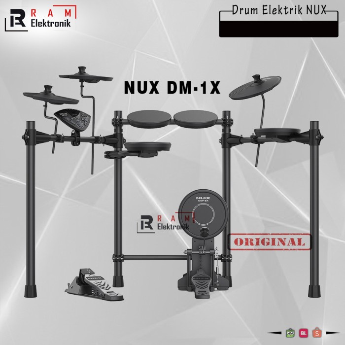 drum elektrik electric nux dm1x   dm 1x original setara dtx432k