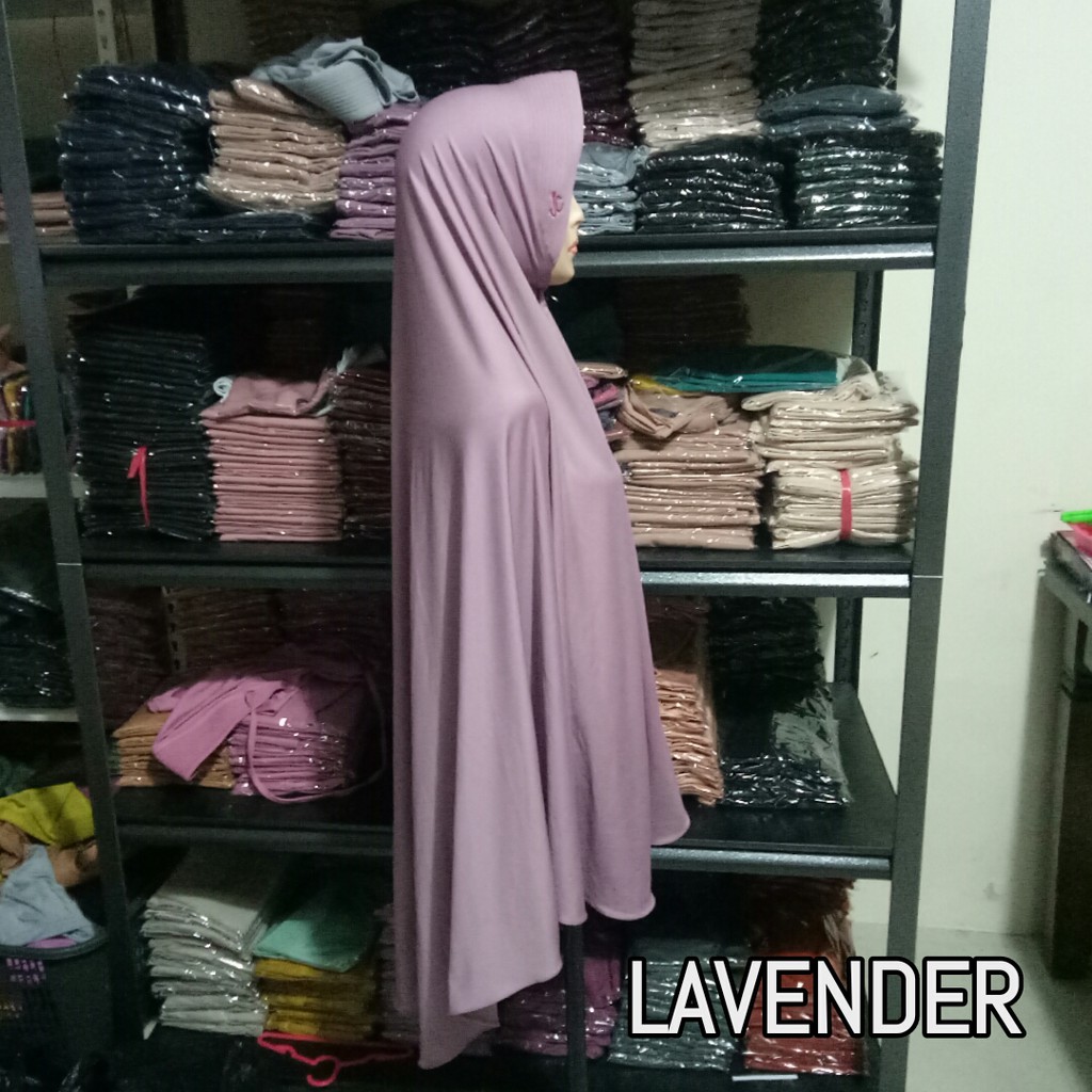 khimar Syar'i Jumbo | Jilbab Bergo Syar i Jumbo | Khimar syar i-Lavender