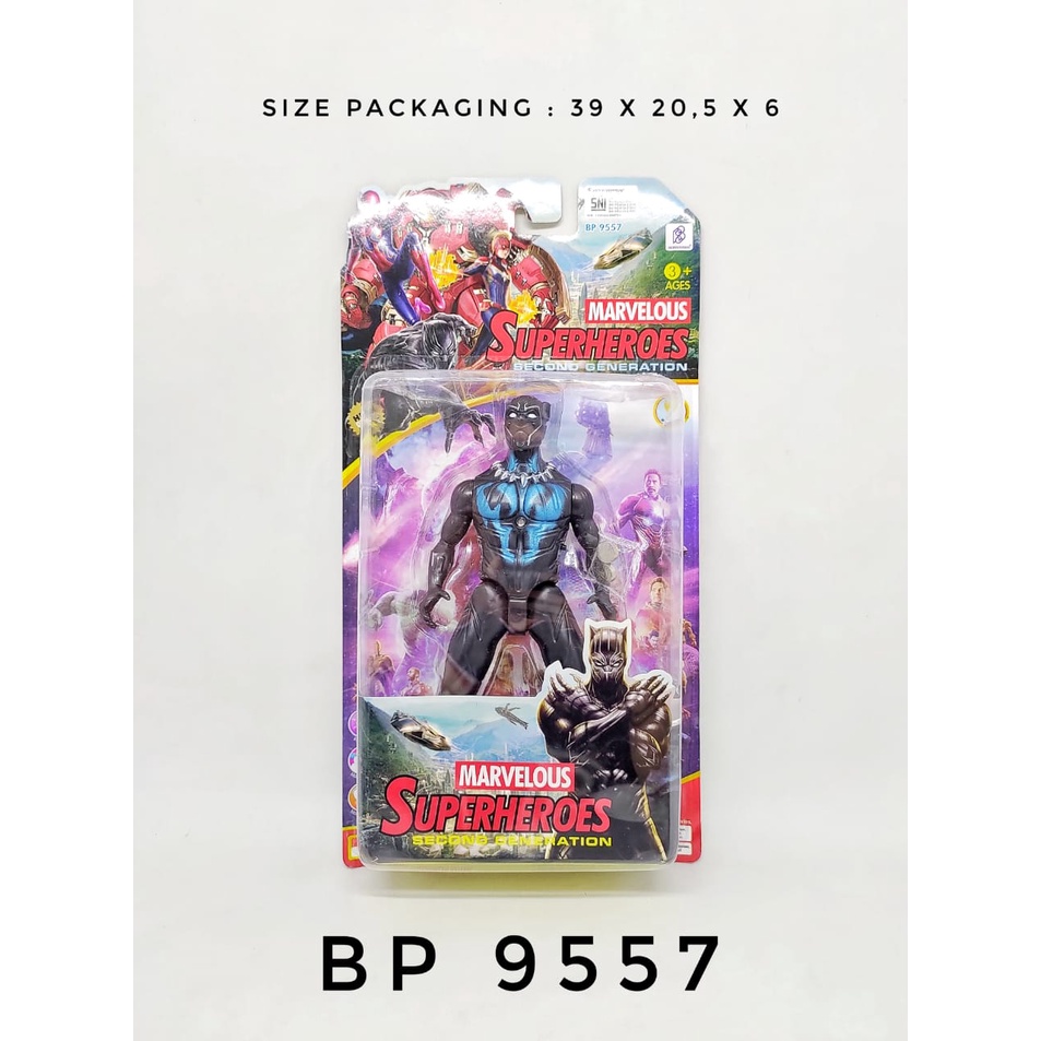 MAINAN ANAK ROBOT SUPER HERO AVENGERS SET 22CM (BP9557)