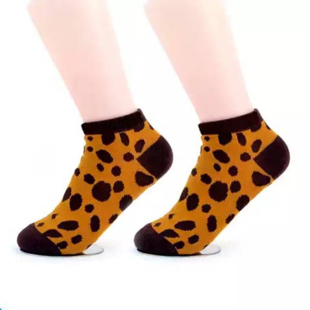 (12 PASANG) Kaos kaki semata kaki motif Stabilo import