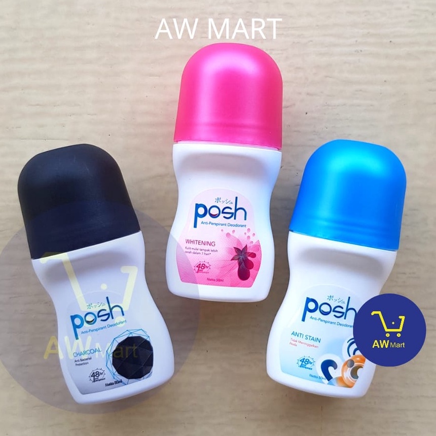 [ROLL ON] POSH DEODORAN DEOLOTION WHITENING 50ML (DARI PABRIK LANGSUNG)