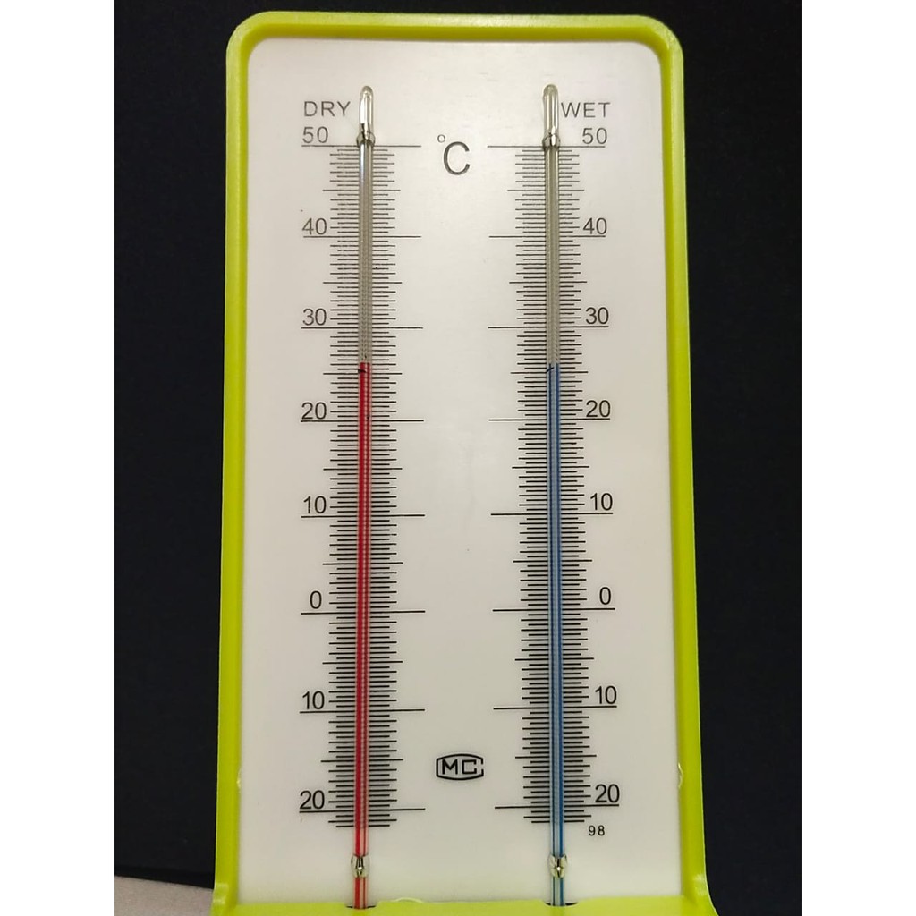 Thermometer Wet and Dry Termometer Bola Basah dan Bola Kering - TDW