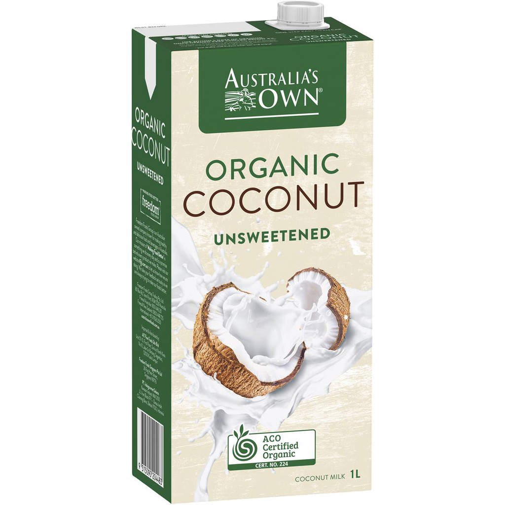 

AUSTRALIA'S OWN UNSWTND ORGANIC COCONUT MILK 1LT