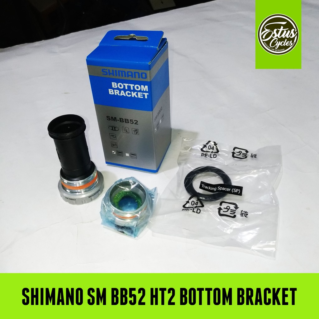 BB HT2 Sepeda Shimano SM-BB52 Hollowtech II Bottom Bracket MTB Estus Cycles