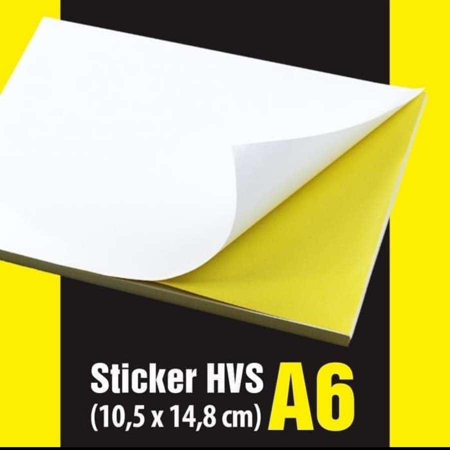 

Kertas Sticker HVS A6