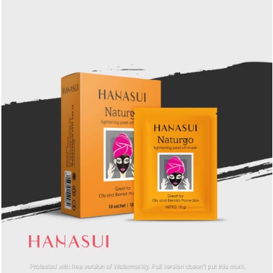 Hanasui Naturgo Peel Off Mask Black BPOM / Hanasui Naturgo / Masker Lumpur Lightening / Anti Aging Mask 100% Original