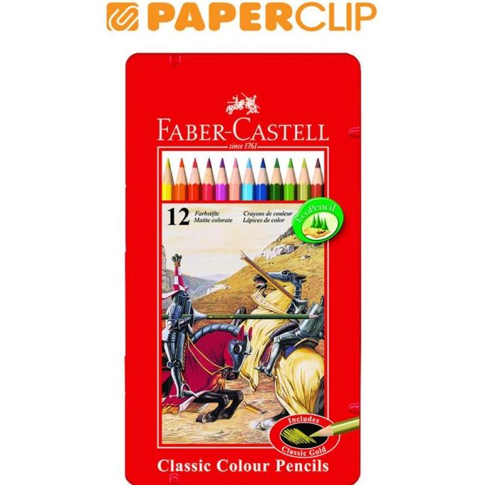 

PENCIL COLOR FABER CASTELL 115844 12 COLOR TIN CAS