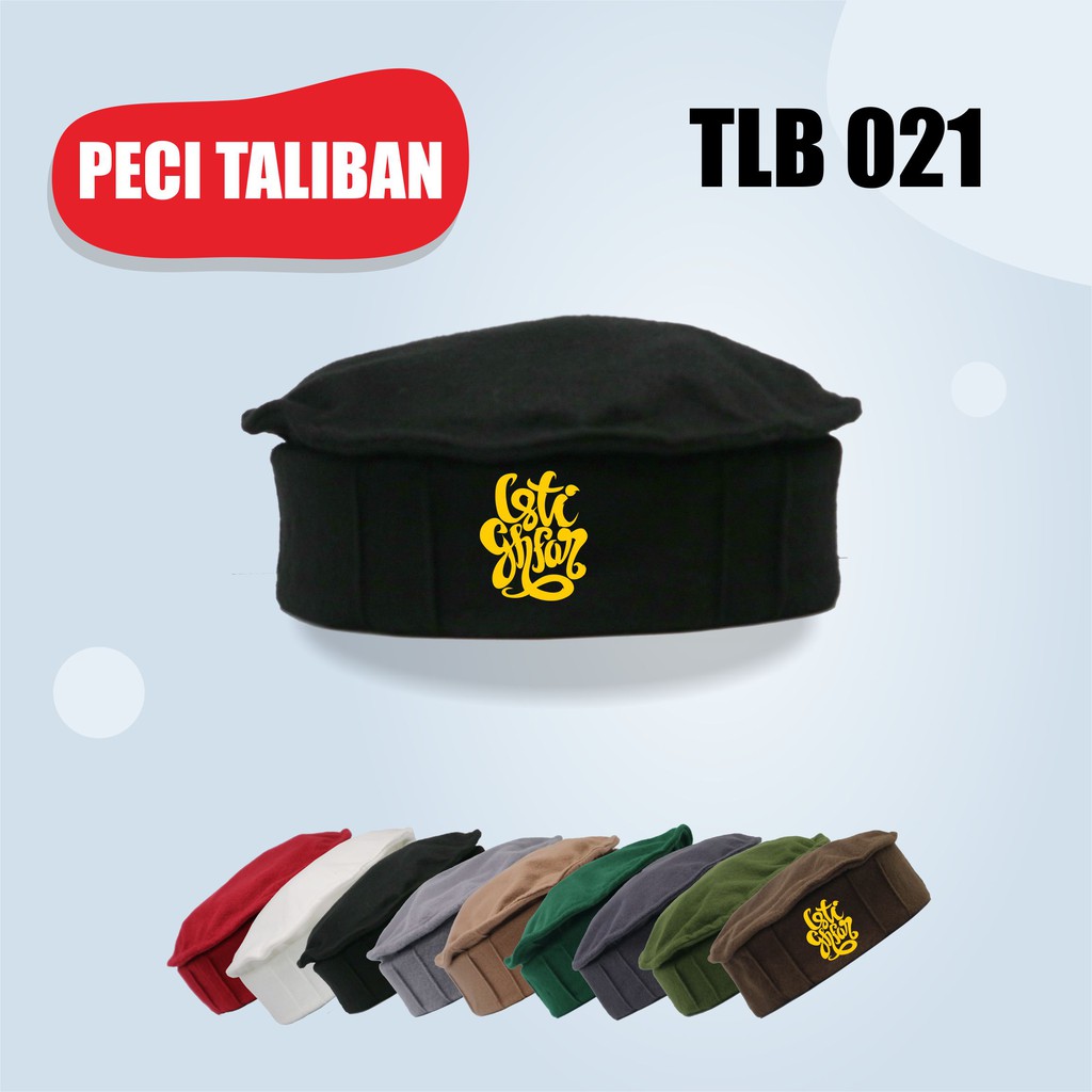 Peci Taliban Original Peci Kopiah Pakol Istigfar Grafity Topi Muslim Rosalhat Kopiah Afganistan